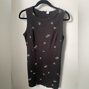 Black dress with flowers